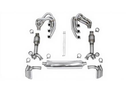 CARGRAPHIC GT Sportuitlaatsysteem met ID42 GT spruitstukset, zonder verwarming, met uitlaatkleppen. Porsche 964 Carrera 2/4/RS - 96411104504, 96411104605, 96411104502, 96421103905, 96421103932, 96421104004